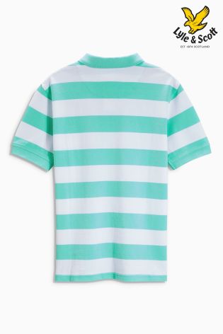 Green/White Lyle & Scott Stripe Polo